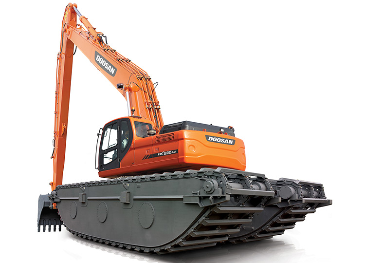 Экскаватор-амфибия Doosan DX140AM SLR