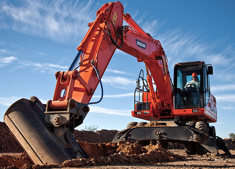Колесный экскаватор Doosan DX190WA