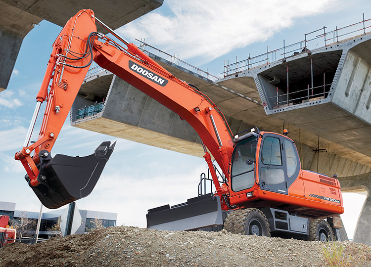 Колесный экскаватор Doosan DX210WA