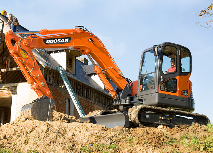 Мини-экскаватор Doosan DX80R